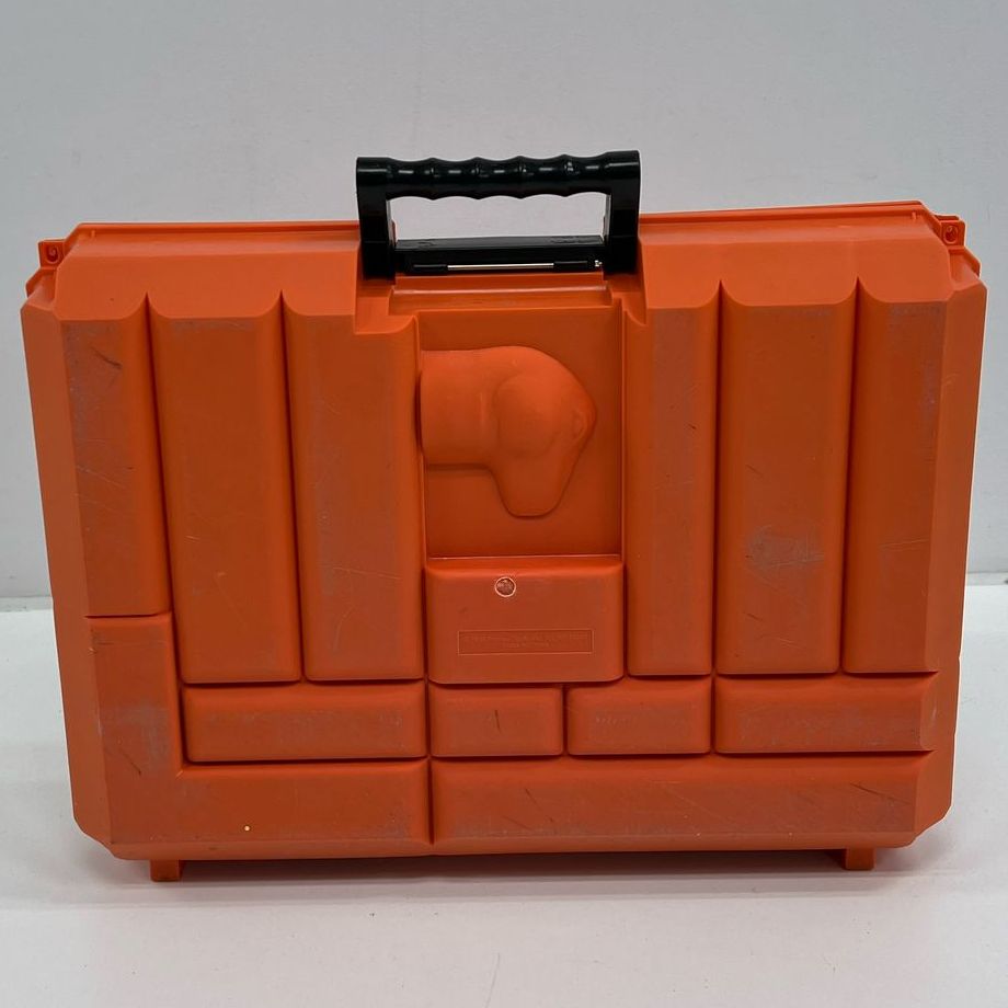 Remco Steel Tec Construction Kit In Orange Plastic Case C1993 & Small Black Case