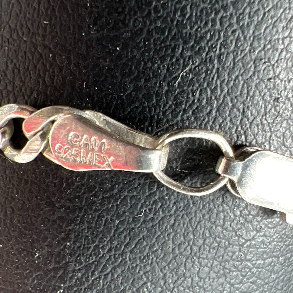 OXE Sterling Silver Figaro Chain Bracelet 4.34g