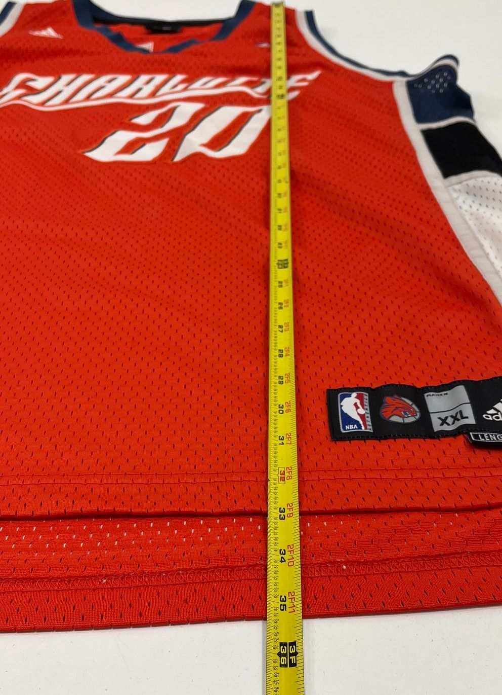 Vintage 2000s Adidas Charlotte Bobcats Raymond Felton #20 NBA Jersey Sz XXL+2