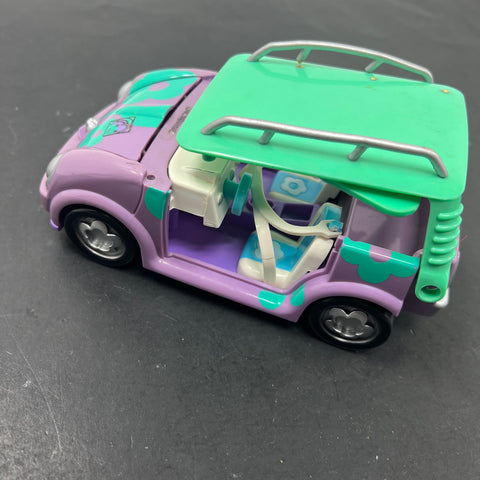 2003 Mattel Polly Pocket Picnic to Go Convertible Car *Damaged
