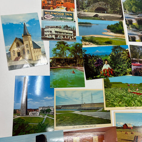 Lot of 25+ Vintage USA Travel Postcards Unposted Blank Chrome Era NYC Boston