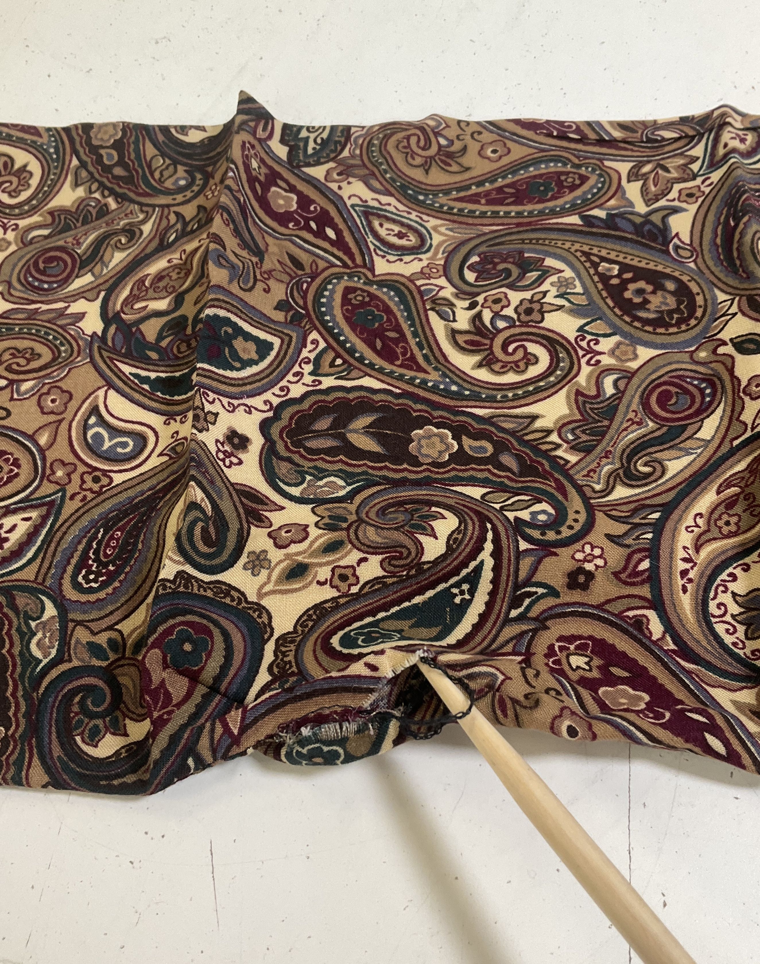 Vintage Scarf & Handkerchief Lot 9 Pcs Mixed Floral Paisley Plaid Silk Cotton