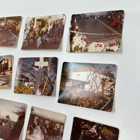 Vintage 1977 Pictures Of Graceland Elvis Grave Stone Home Rose Garden Lot of 17
