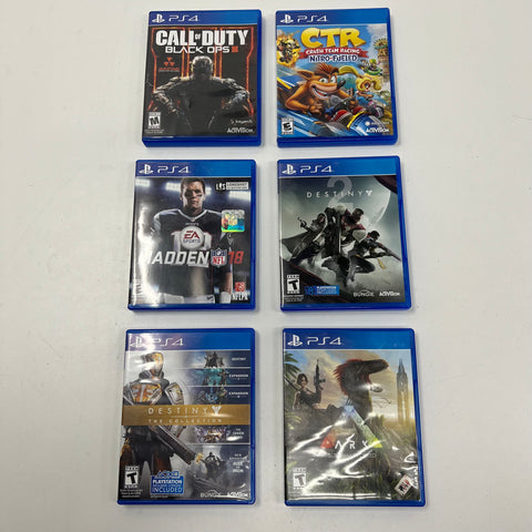 Call of Duty Black Ops III CTR ARK Destiny Sony PlayStation 4 6 Game Lot PS4