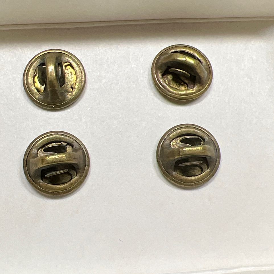 Vintage Hilborn Hamburger Sterling Silver Rhodium Finish Pins