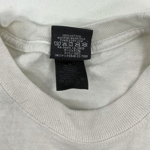 Stussy Spellout Logo Graphic T-Shirt Streetwear Skate White Sz M