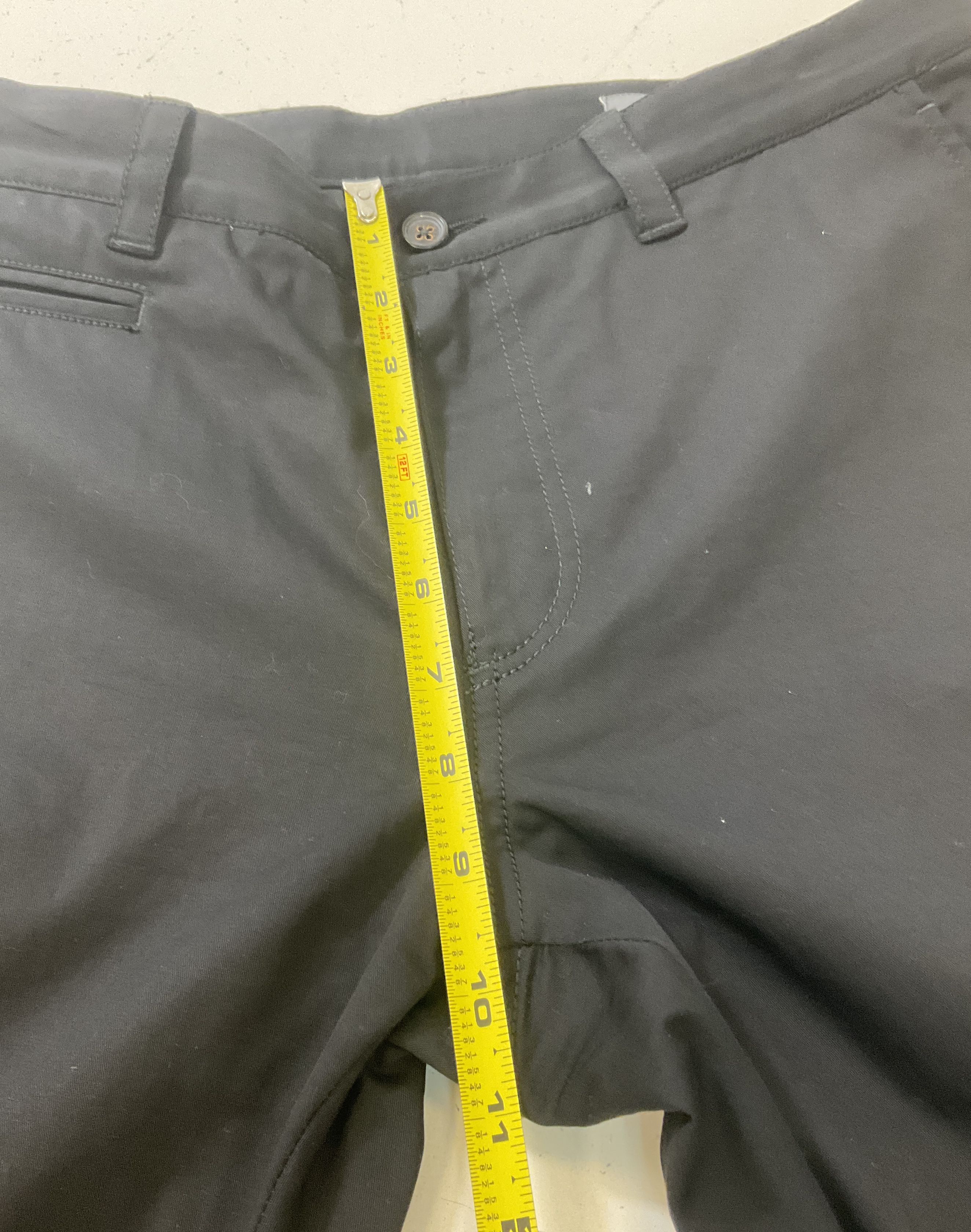 John Varvatos Men's Black Slim Fit Chino Pants Side Flap Pockets Size 46 32x32