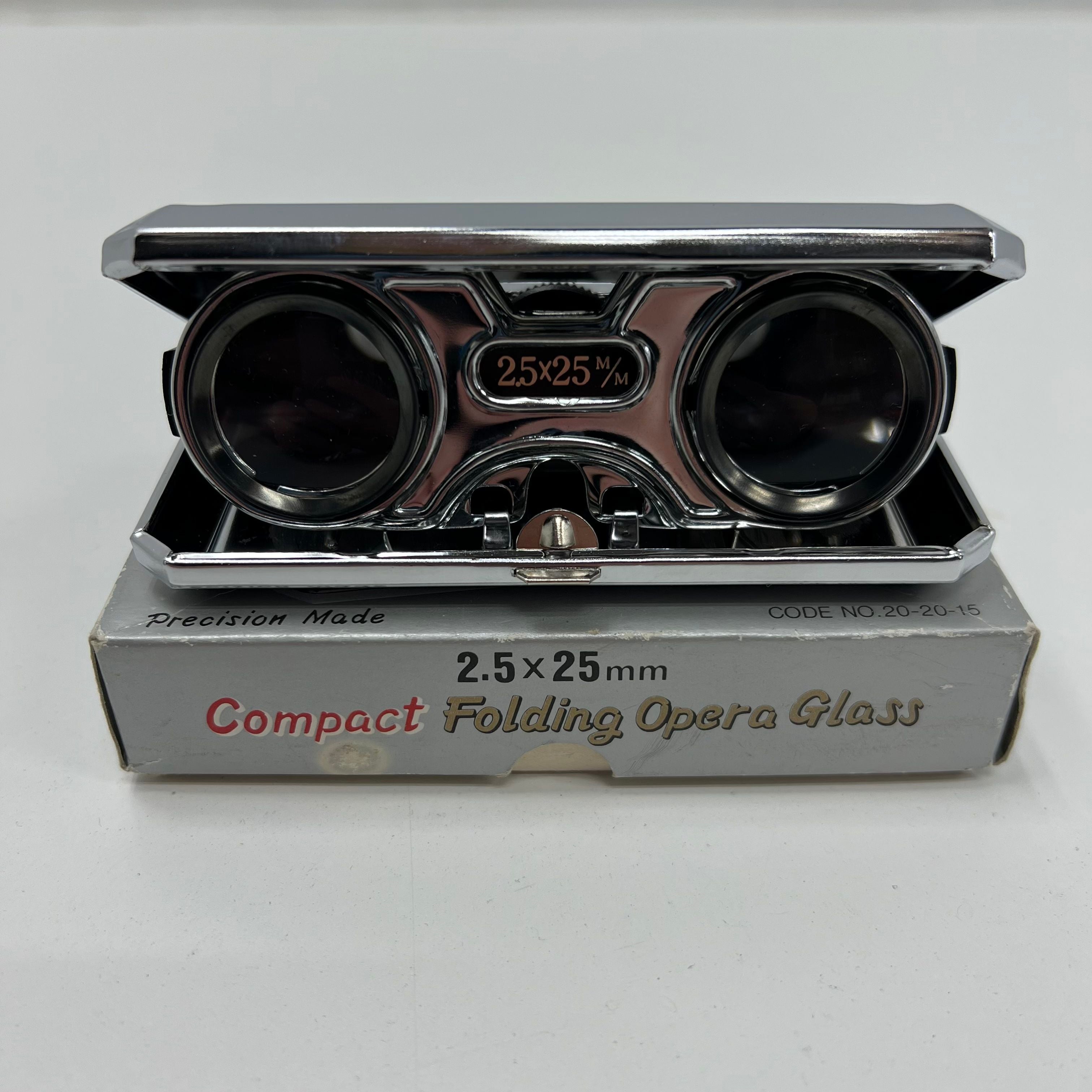 Vintage Focal Folding Opera Glass In Original Box Compact 2.5x25MM