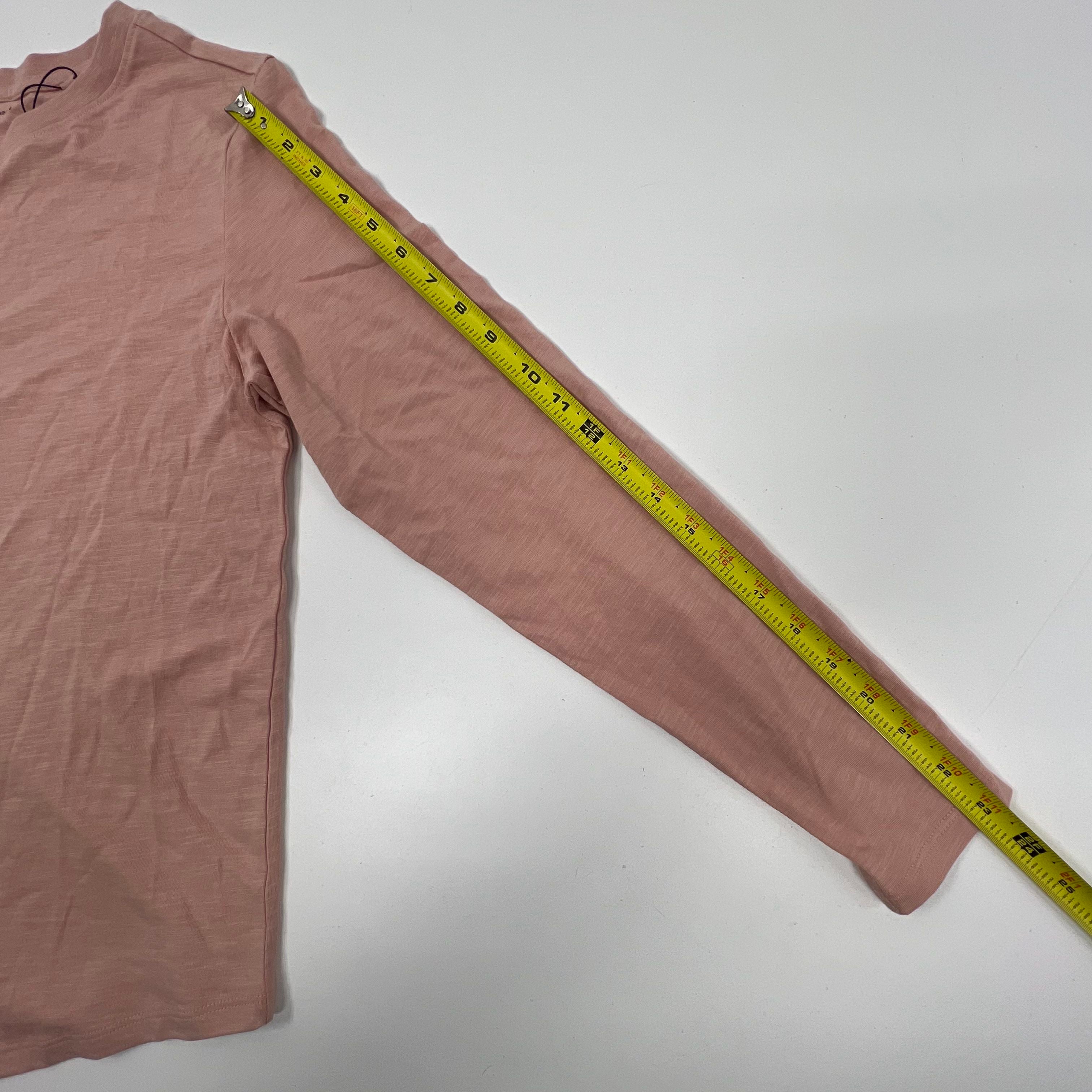 NWT Universal Standard Blush Solid Tag Cotton Modal Long Sleeve Shirt Women XS