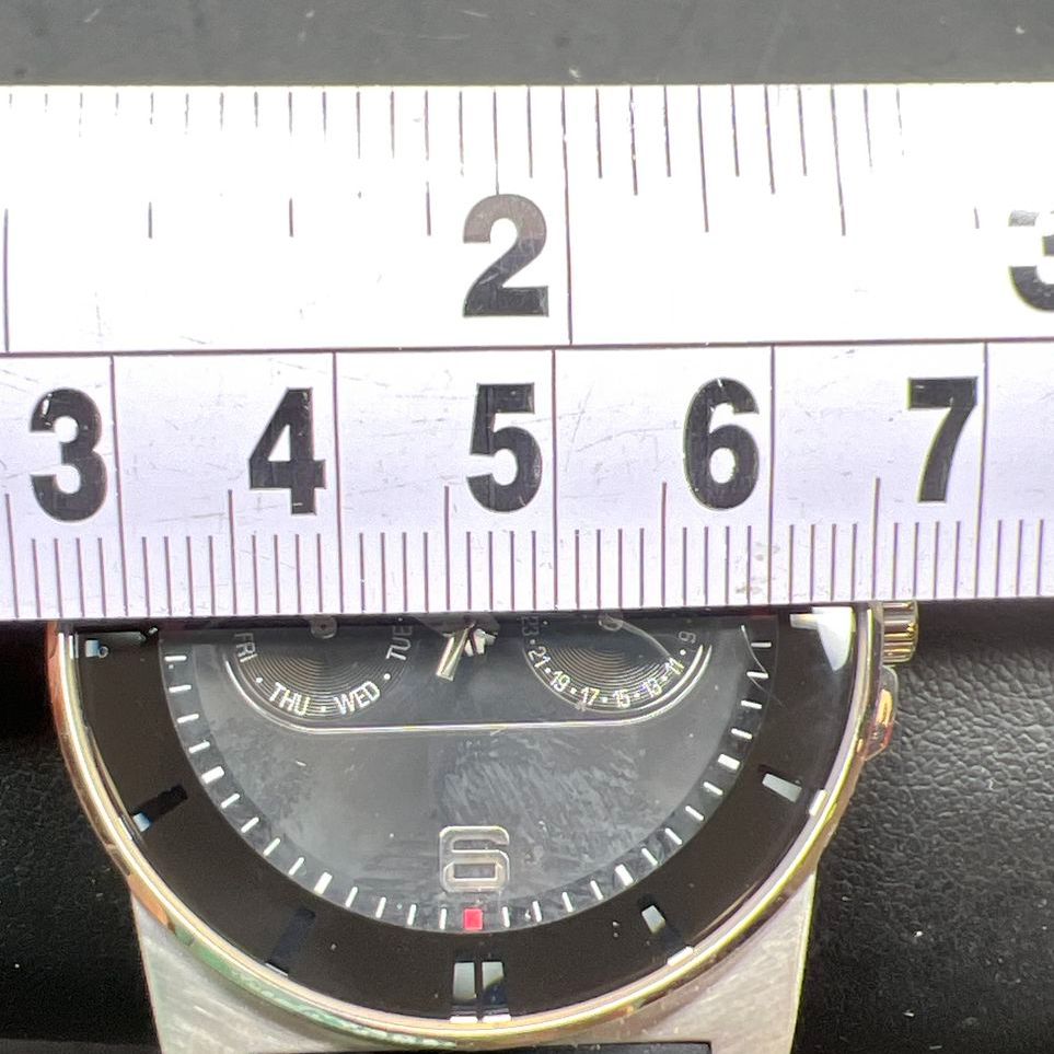 Kenneth Cole 10008220 Black Band Men's Wristwatch Working New Battery