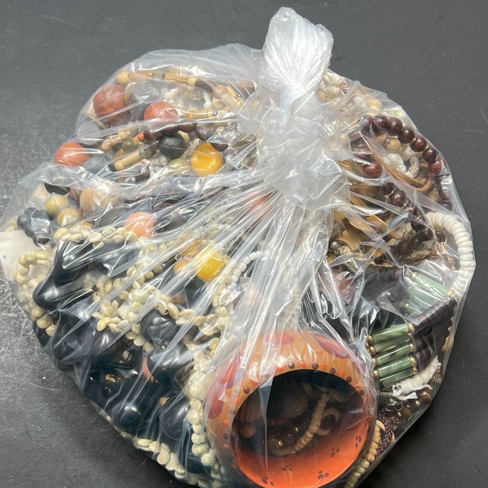 Shells and Wood Costume Jewelry Grab Bag