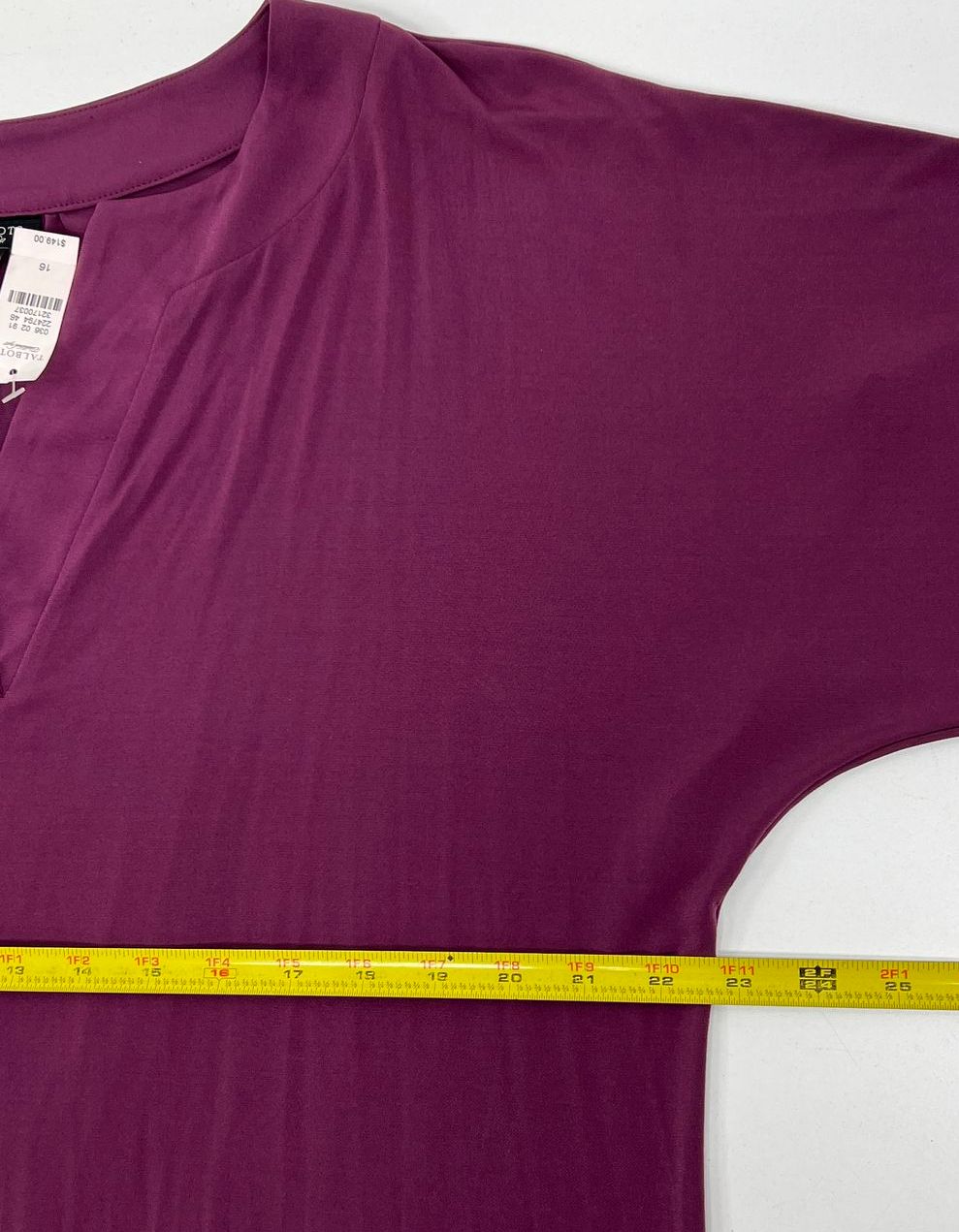 Talbots Collection Side-Tie Sheath Dress Plum Purple Women's Size 16 NWT