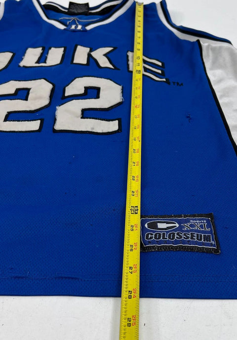 Colosseum Blue Vintage Y2K Duke Blue Devils #22 Basketball Jersey Men's XL