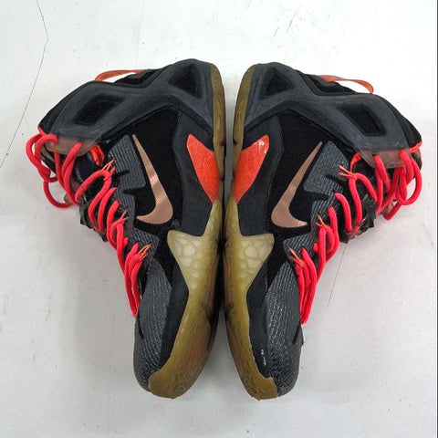 Nike LeBron 12 Instinct Black Crimson Basketball Shoes Size 8.5 COA