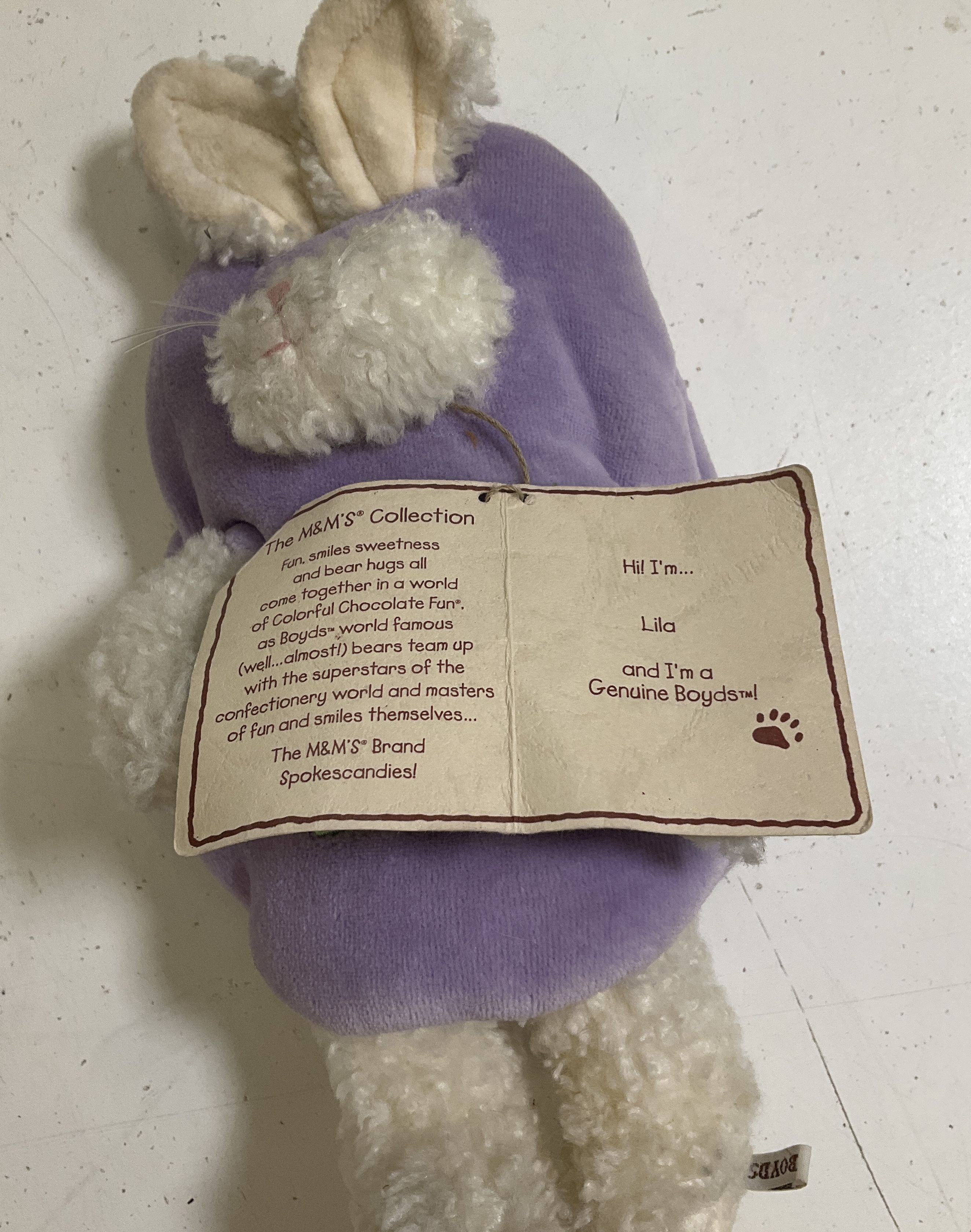 Vintage Boyds Collection M&M's Plush Bunny Lot 3 Easter Collectible Toys