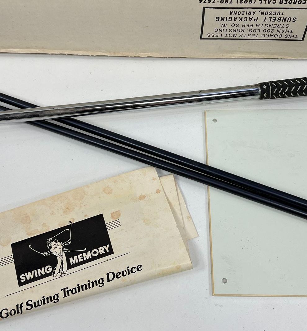 Vintage Swing Memory Golf Swing Training Device In Box with Instructions