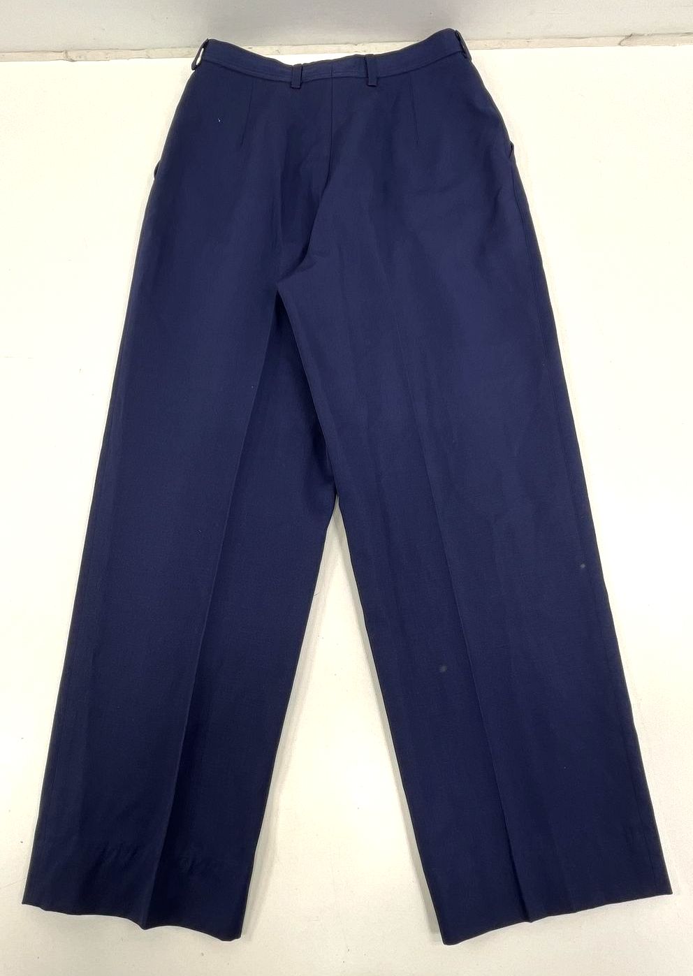 Lot 2 Giab's Vintage 80s Blue Pure Wool High Rise Pleated Trousers Women's 24W