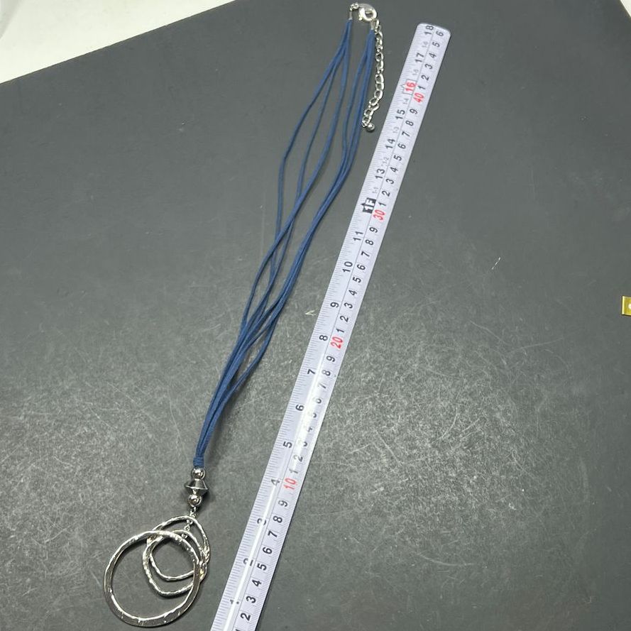 2 Chico's and Other Blue Grey Tones Long Necklaces