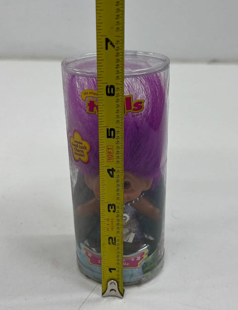 2006 DAM Good Luck Charm Trolls Doll Purple Hair Play Along Sealed NIB