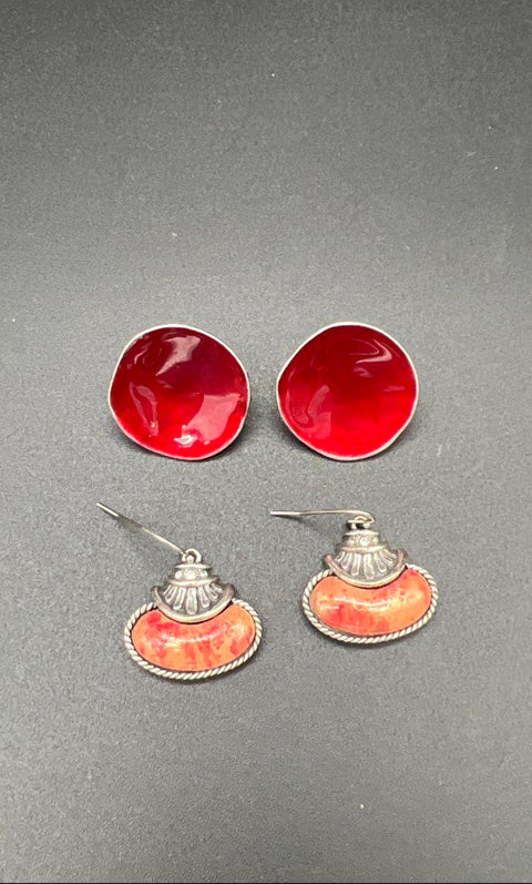 Chico's Mixed Lot 9pc Statement Beaded Tassel Necklace & Earring Set