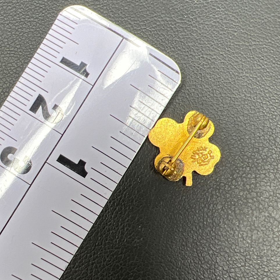 1/10 10K Gold Filled 4H Club Pin 1.13g