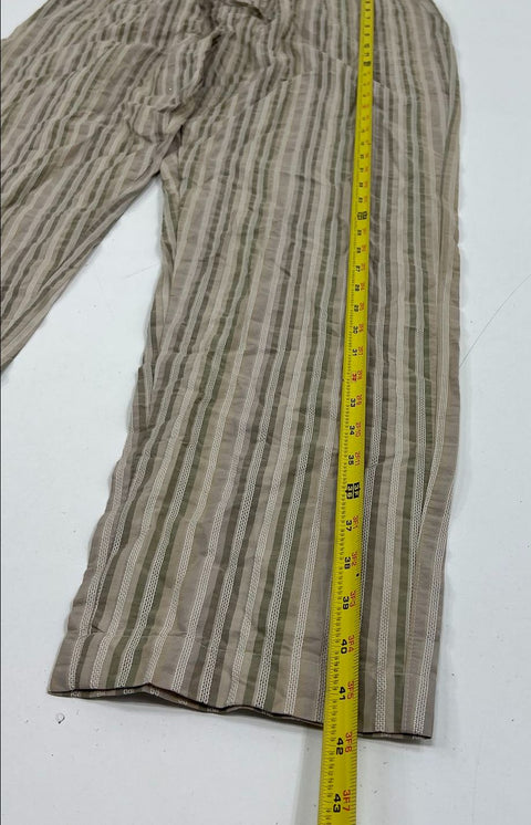 NWT Hanro Desert Stripe Night & Day Woven Cotton Lounge Pants Men's L