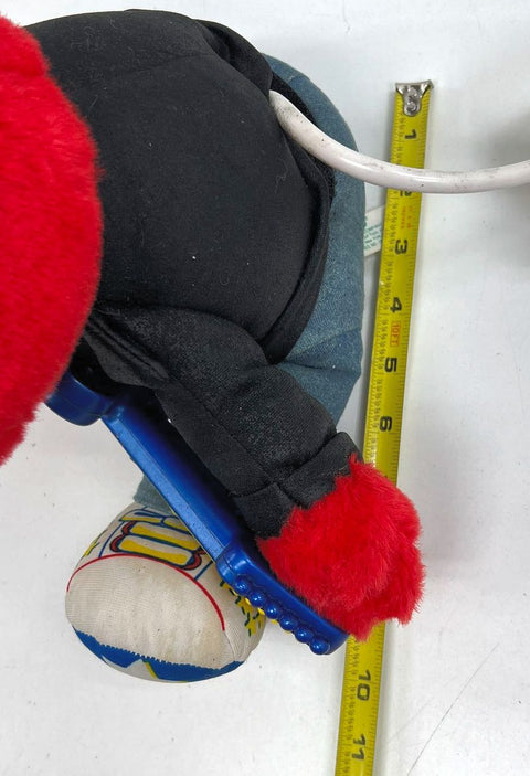 Vintage 1996 Tyco Rock & Roll Elmo Sesame Street Animated Plush Toy Tested