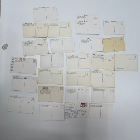 Lot of 25+ Vintage USA Travel Postcards Unposted Blank Chrome Era NYC Boston