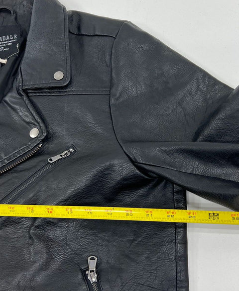 Riverdale Black South Side Serpents Faux Leather Moto Jacket Men's XL