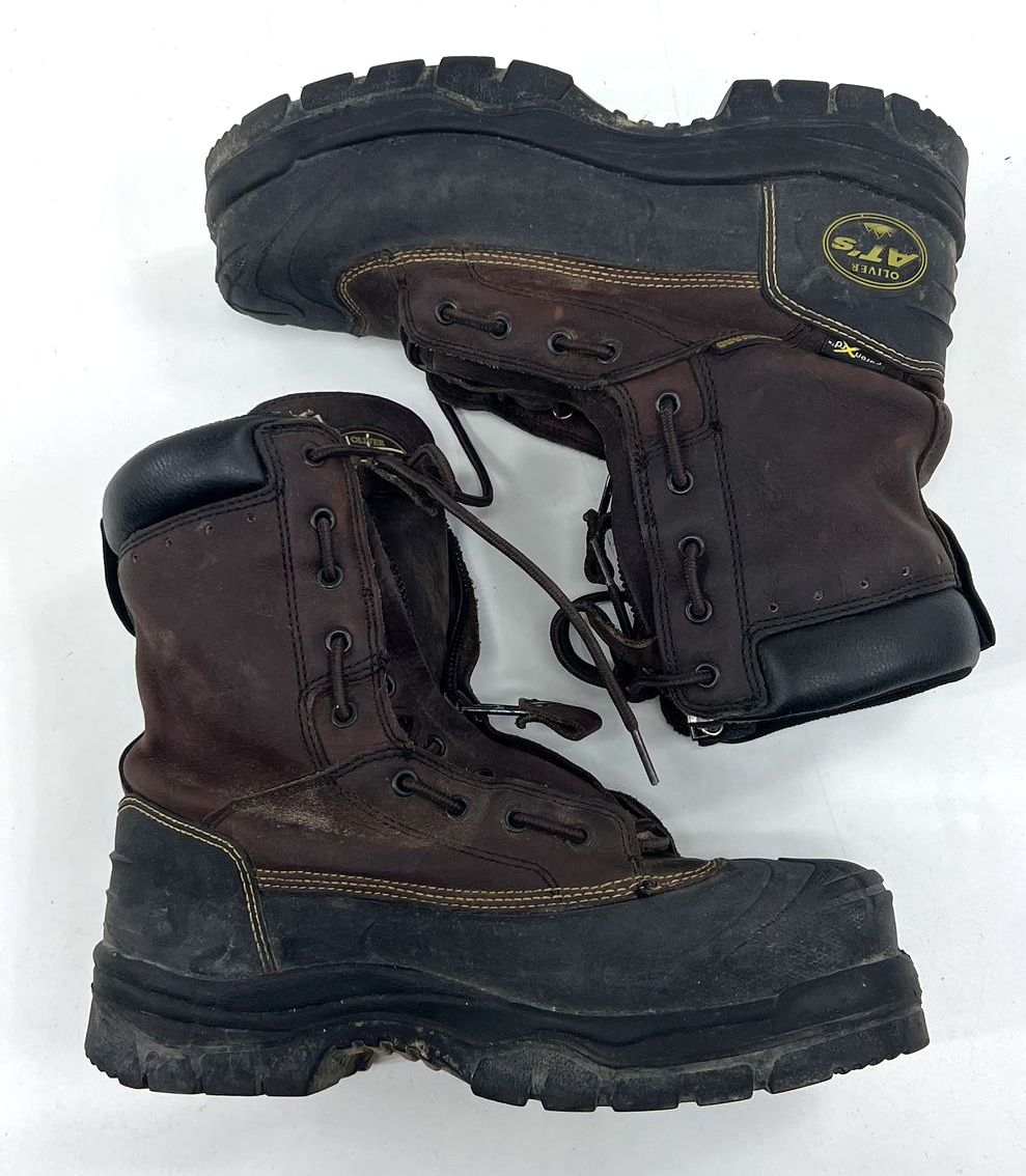 Men's Oliver AT Brown Genuine Leather Lace Up Work Boots Size 10.5