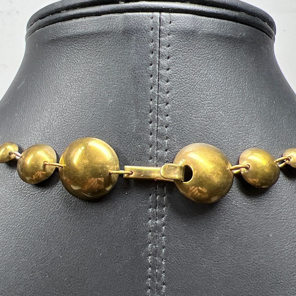 Brass Dangling Pendant Charms Necklace