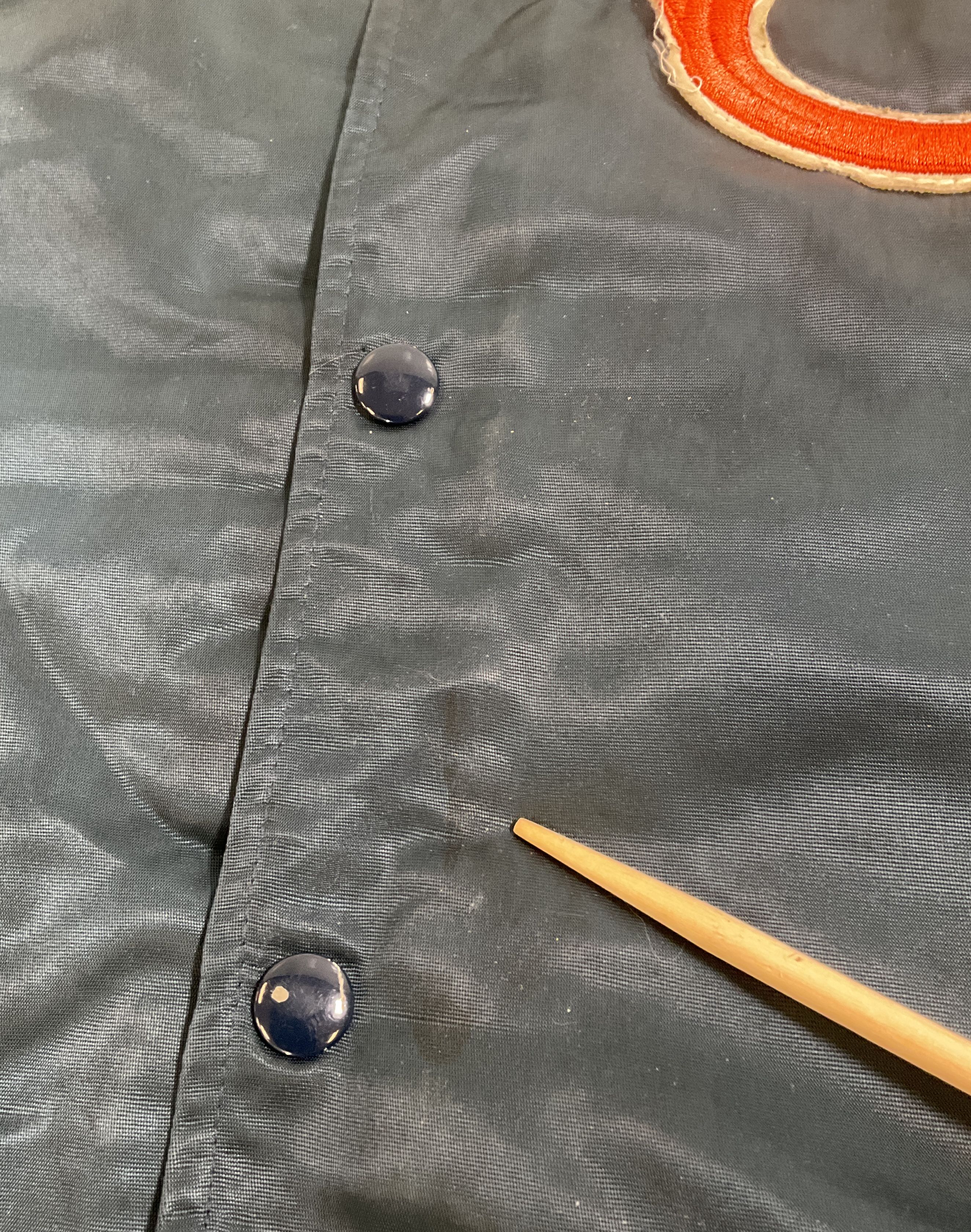 Vintage 80s Chalk Line Chicago Bears NFL Satin Bomber Jacket Made in USA M