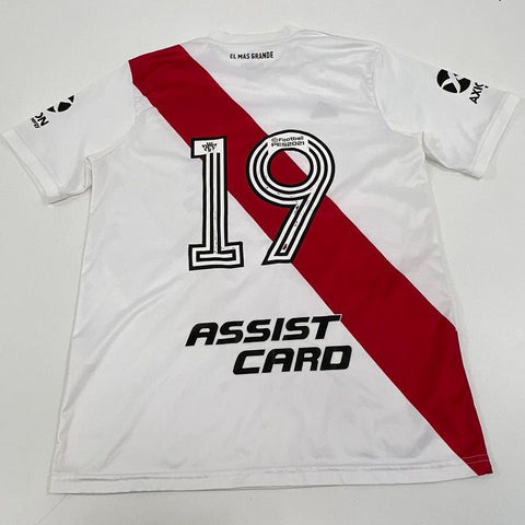 Adidas River Plate 2020/21 Home White Red Soccer Football Jersey Men's XL