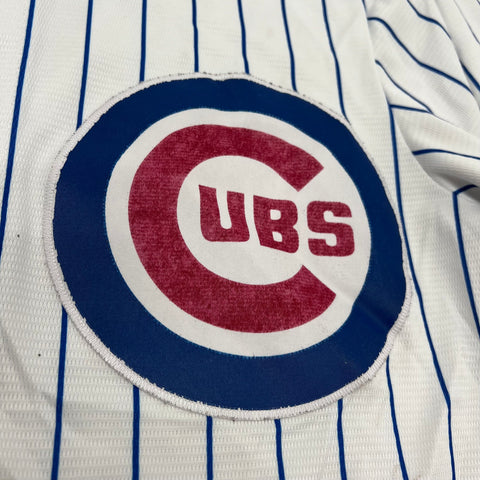 Majestic Chicago Cubs Jake Arrieta #49 Pinstripe MLB Baseball Jersey Sz M
