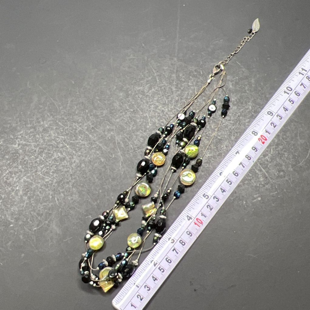 Coldwater Creek Abalone Beaded Necklace