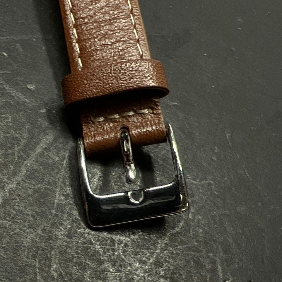 Peugeot 318 Brown Leather Band Wristwatch New Battery