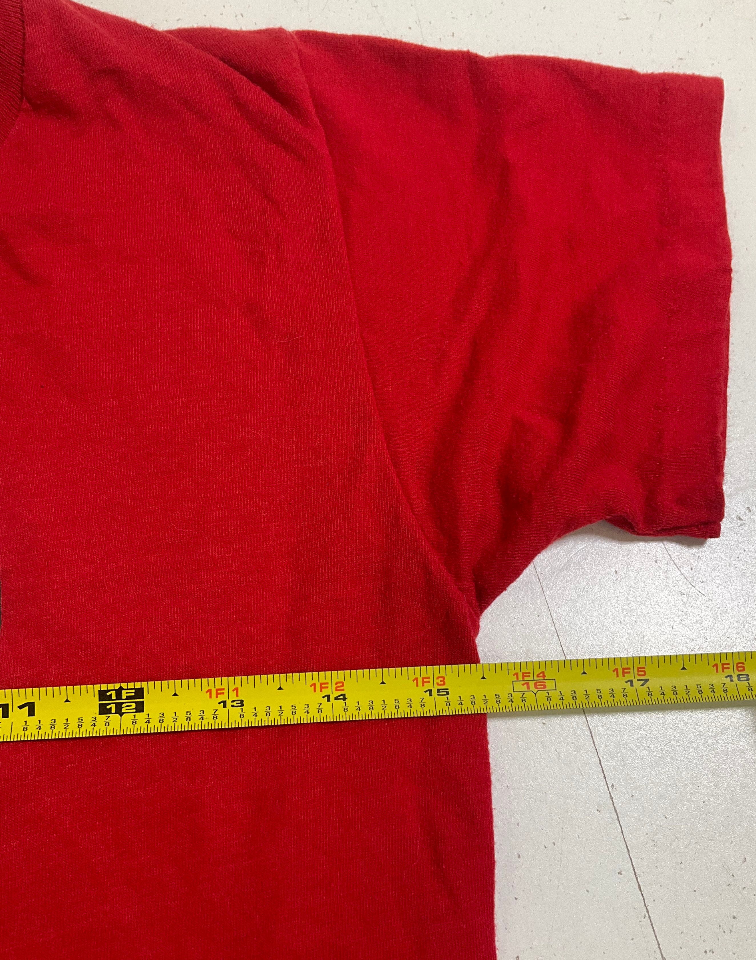Vintage 1970s The Flash T Shirt DC Comics 1978 Logo Graphic Tee Youth Red