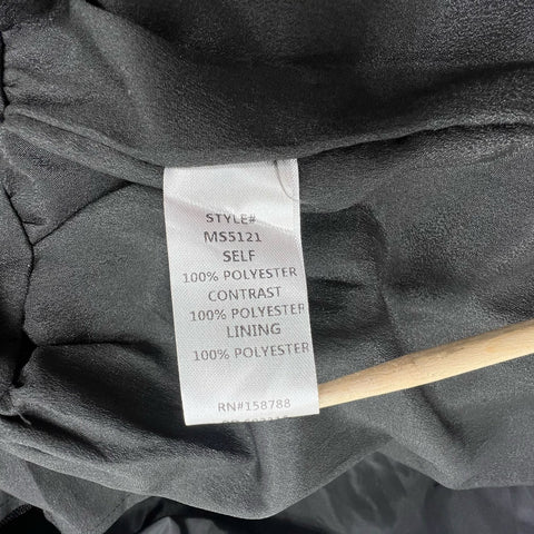 New Marble MS5121 Black High Waist Voluminous Full Length Maxi Skirt Polyester