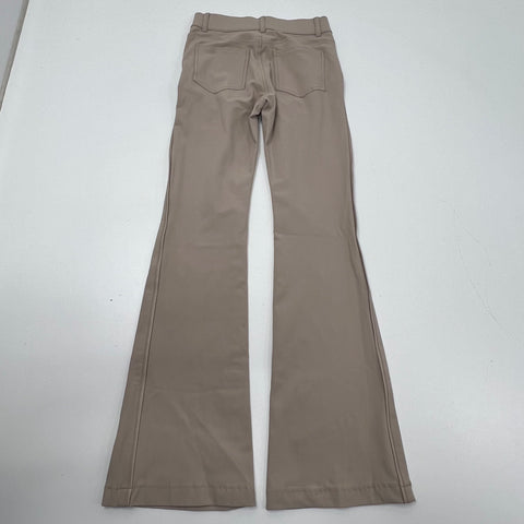 Elaine Kim Taupe Stretch Flare Leg High Rise Pants Women's Size 0