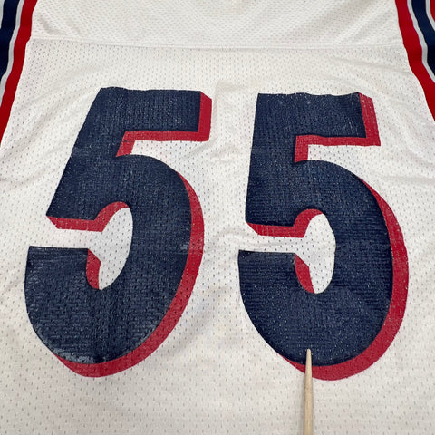 Vintage 80s Russell Athletic Football Jersey #55 Mesh Made in USA Sz M
