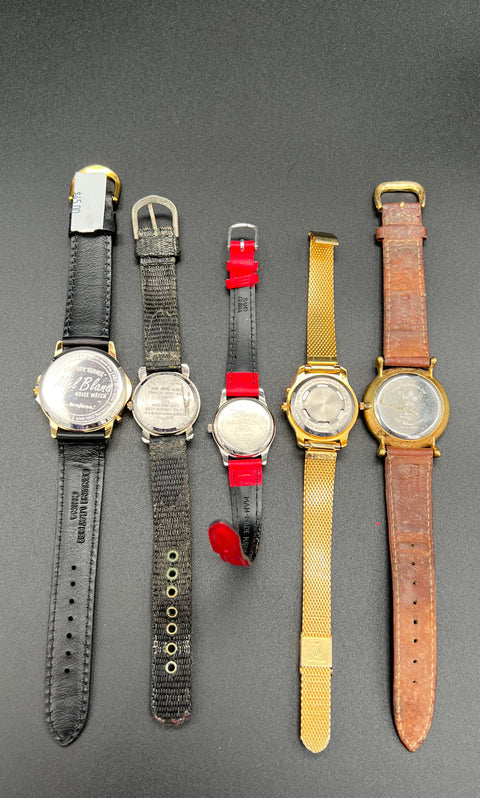 Vintage Character Watch Lot of 5 Disney Looney Tunes Scooby-Doo Armitron