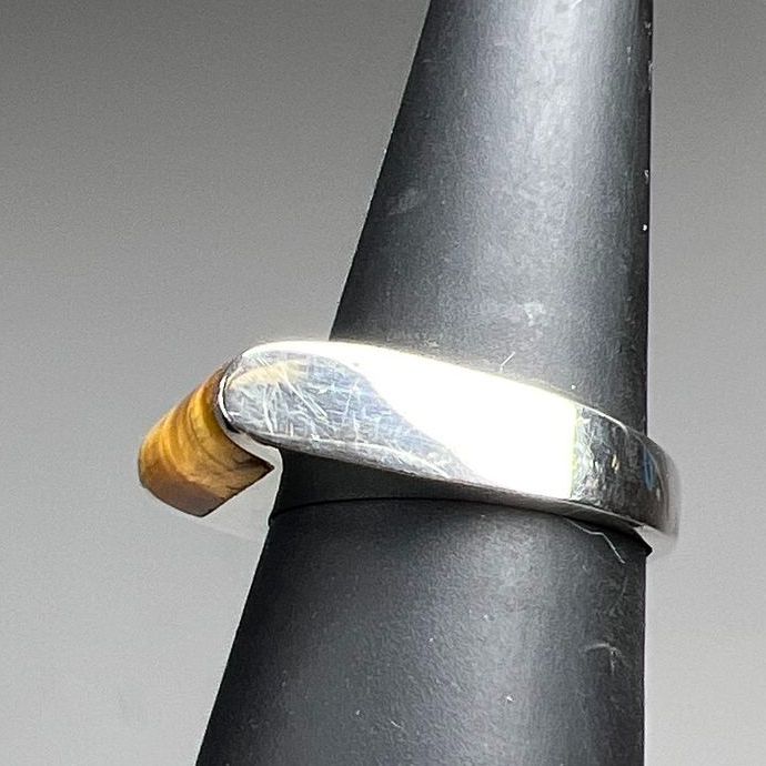 925 Sterling Silver Tiger's Eye Ring Size 7