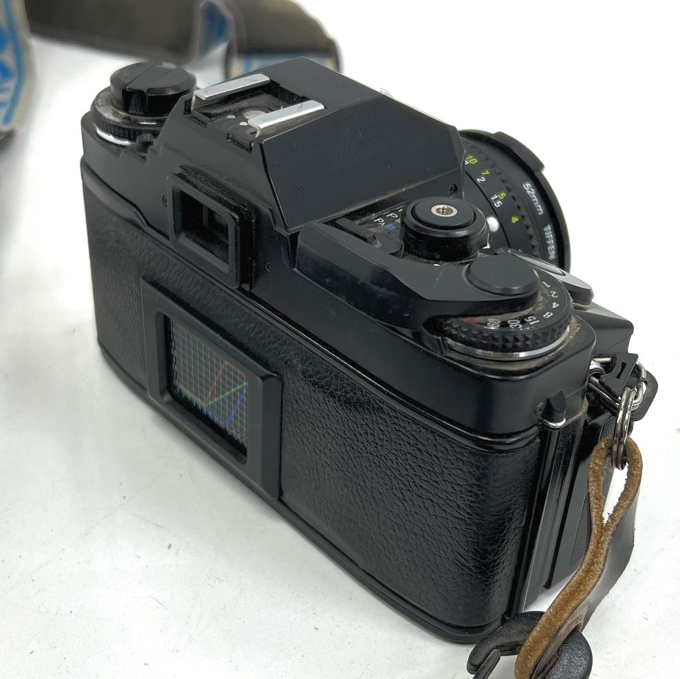 Vintage 80s Ricoh XR-P 35mm SLR Film Camera Lot Flash Winder 50mm Lens