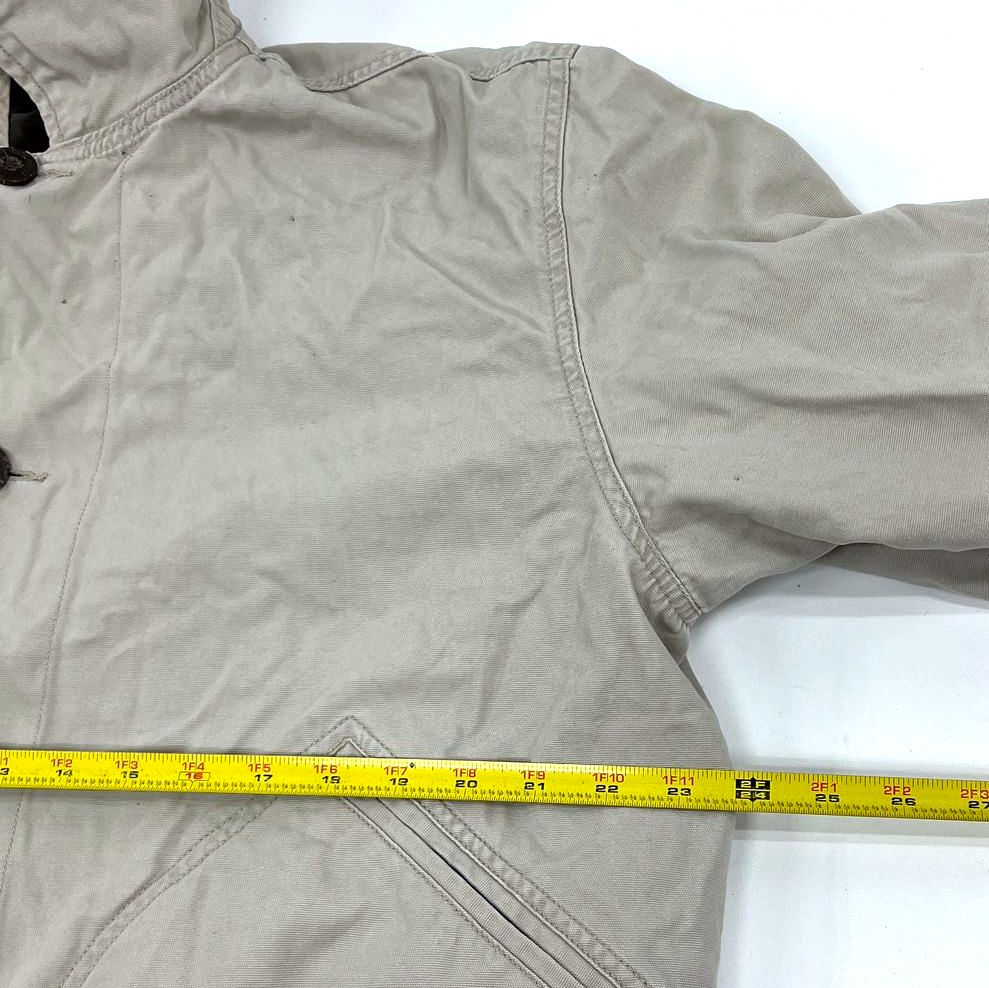 Vintage 90s Woolrich Stone Fleece Lined Field Jacket Chore Coat Men's L