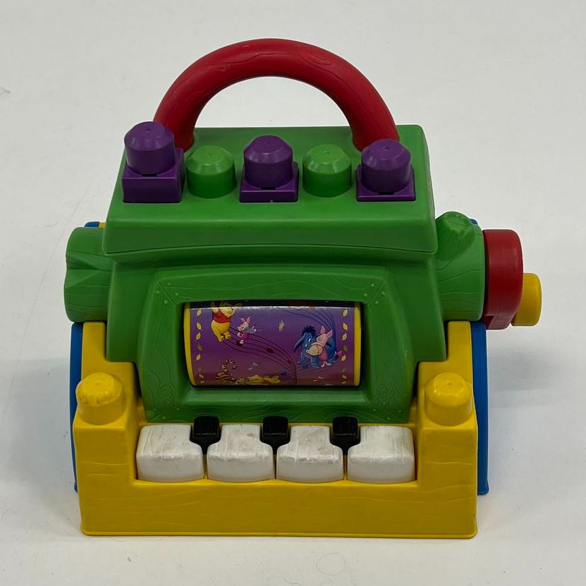 Mega Bloks Children's Winnie The Pooh Musical Crank Piano Toy WORKS