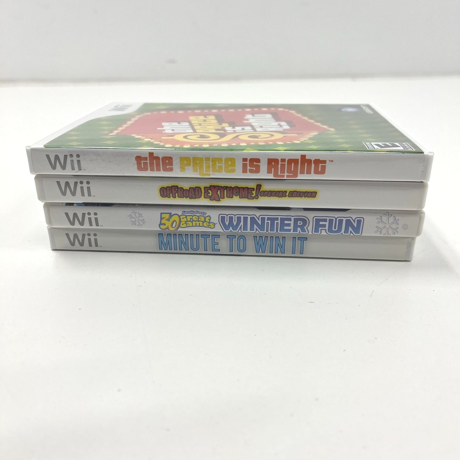 Lot of 4 Wii Games Price is Right Offroad Extreme Minute to Win It Other