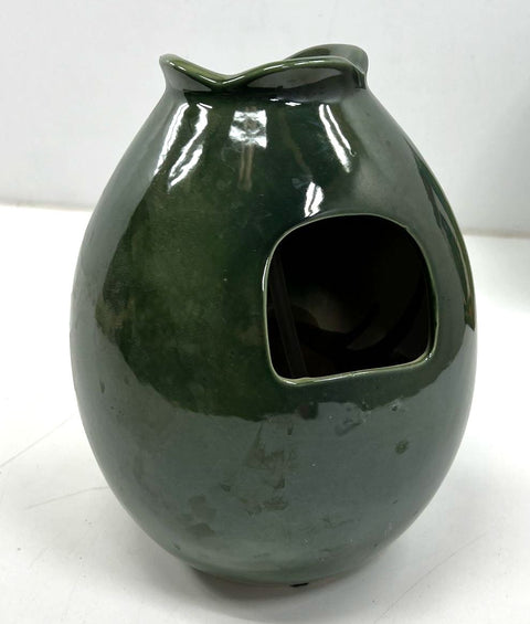Cracker Barrel Natural Elements Ceramic Tabletop Water Fountain Green Tested