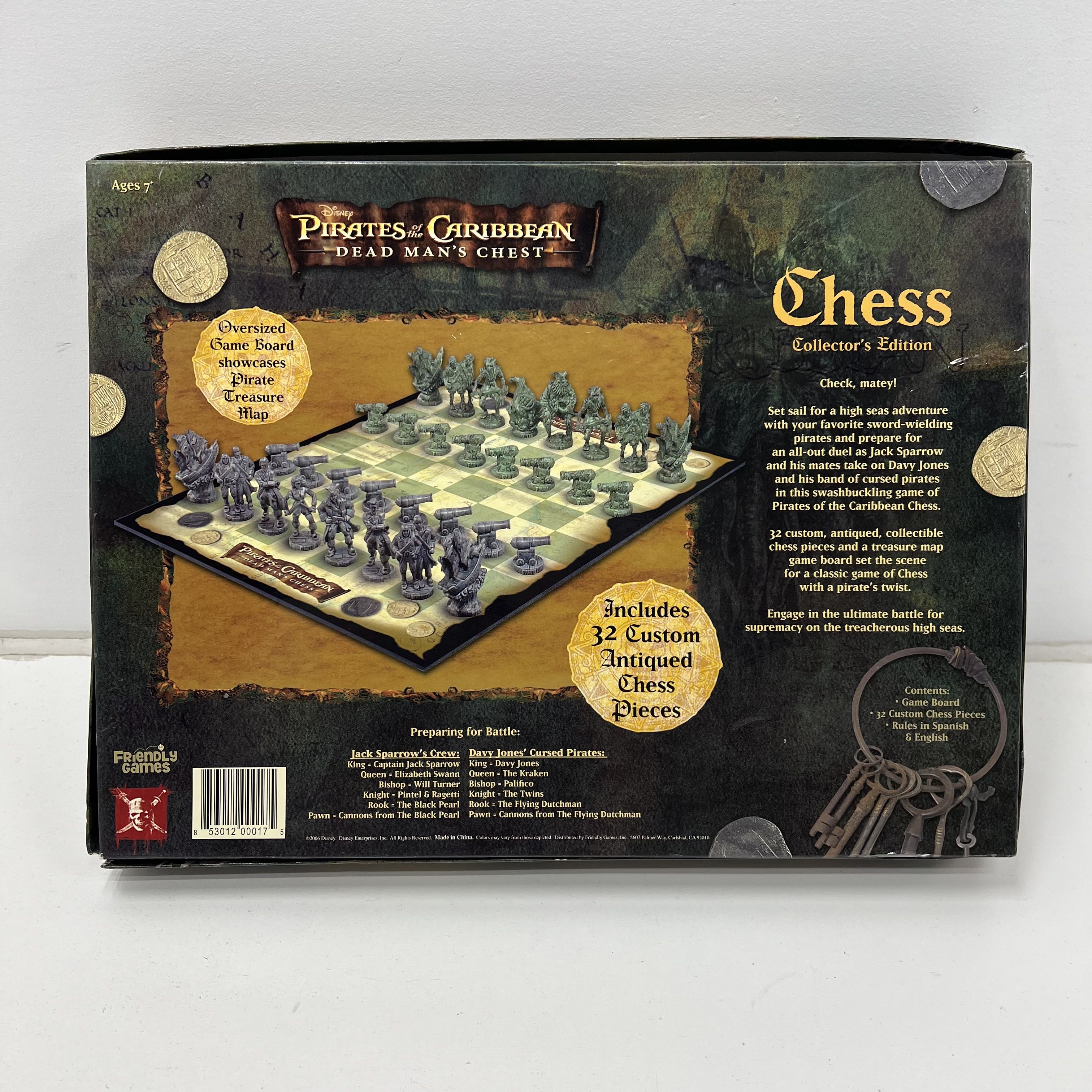 2006 Disney Pirates of the Caribbean Dead Man's Chest Chess Collector's Edition