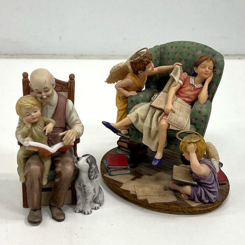 Roman Inc Lot of 2 Figurines Treasured Memories & Mother's Little Promises