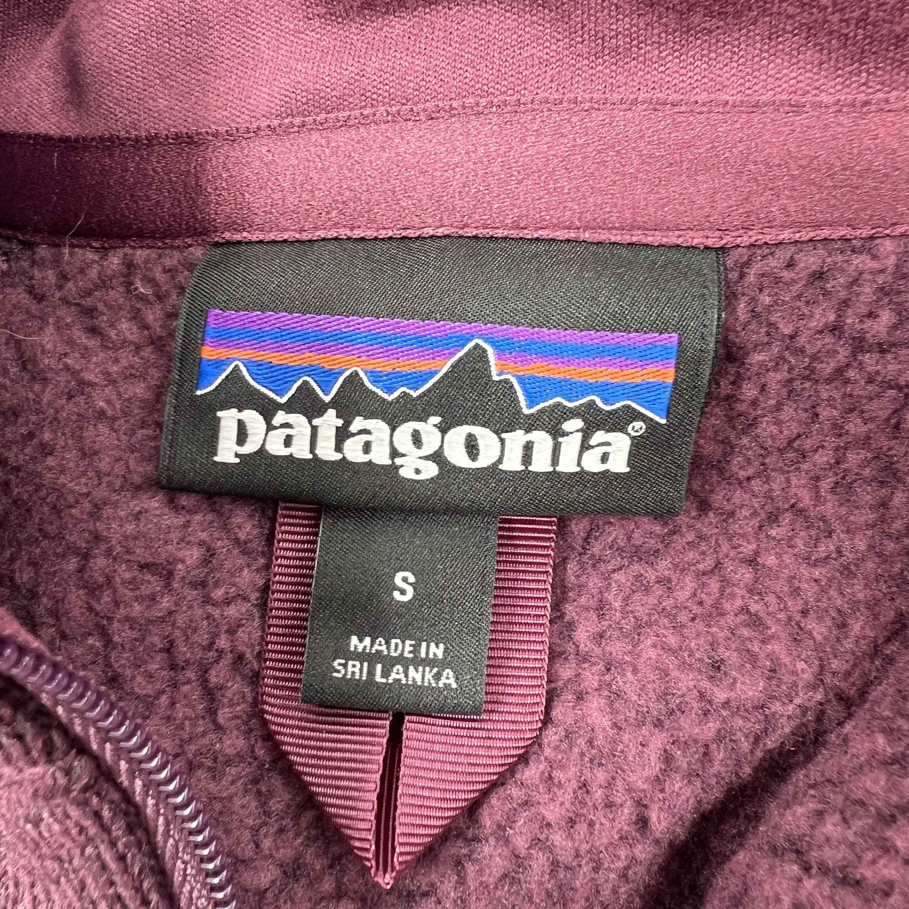 Patagonia Purple Heather Better Sweater 1/4 Zip Fleece Pullover Women's S